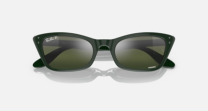 Ray-Ban Sunglasses Woman Lady Burbank - Green Frame Silver Lenses 52-20 Polarized