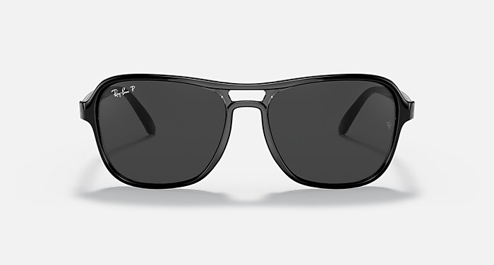 STATE SIDE Sunglasses in Black and Polarized Black Classic