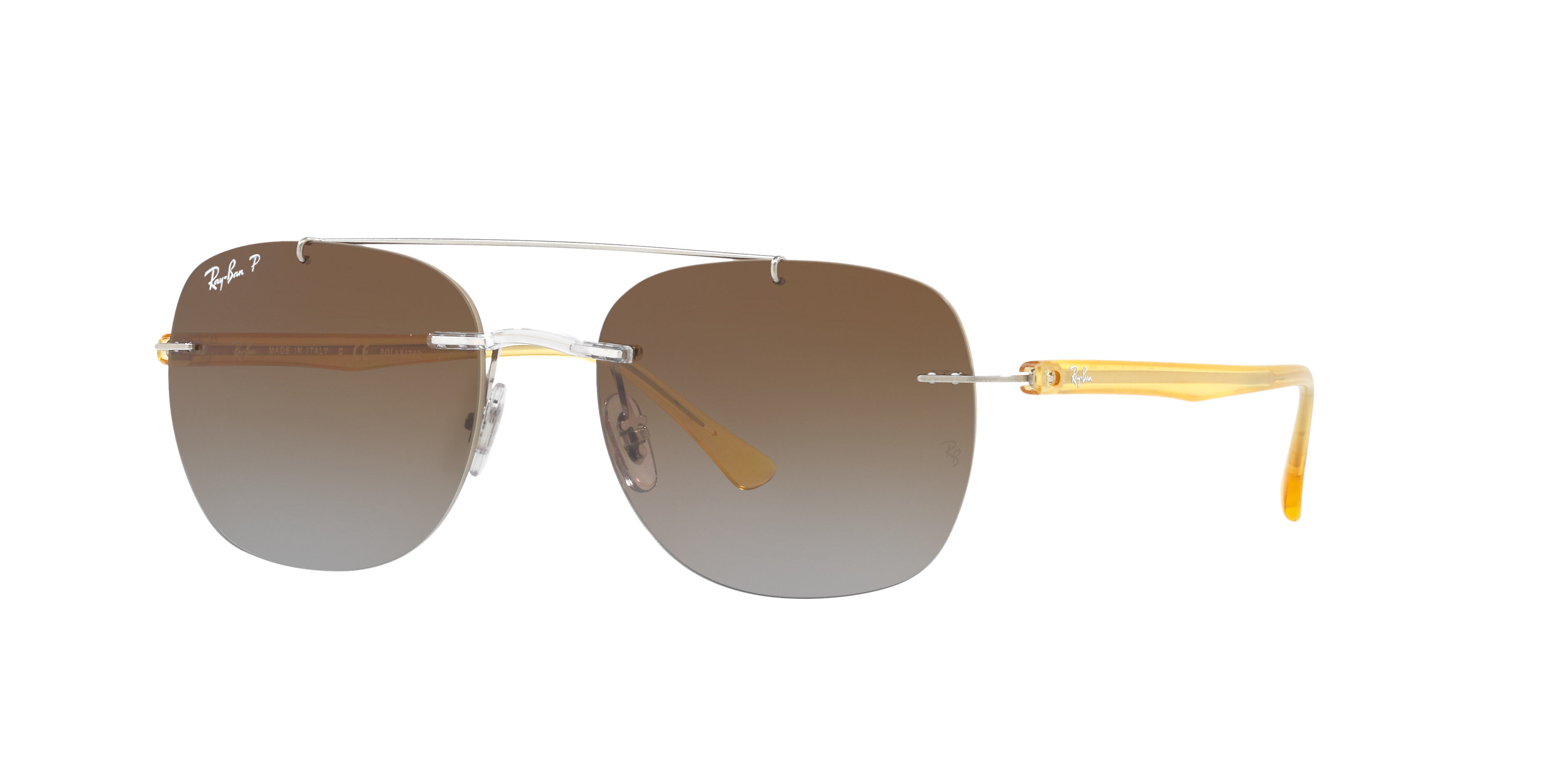 サングラス ^ONE BRILLIANT^ BowieOB424Brown Bowie-OB424-Brown RB4280 Sunglasses in Transparent and Polarized Brown