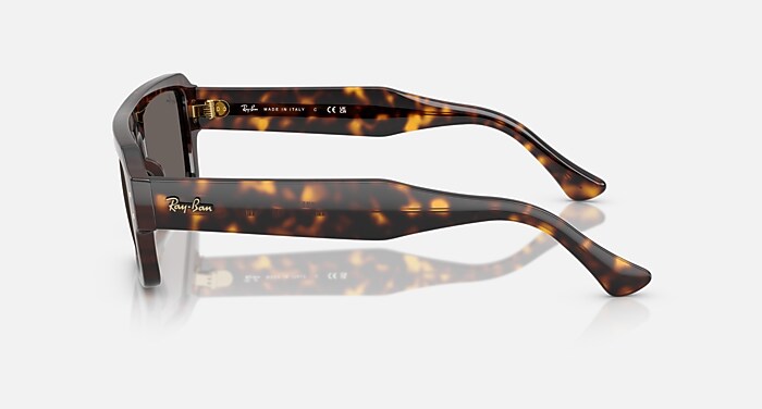Ray-Ban Sunglasses Unisex Lukas Bio-based - Black Frame Green Lenses 53-20