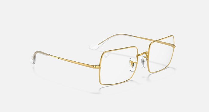 メガネ Ray-Ban Frame RB1969V 3104 Gold Frame Luxury Glasses RB1969V RECTANGLE Eyeglasses with Gold Frame - RB1969V | Ray