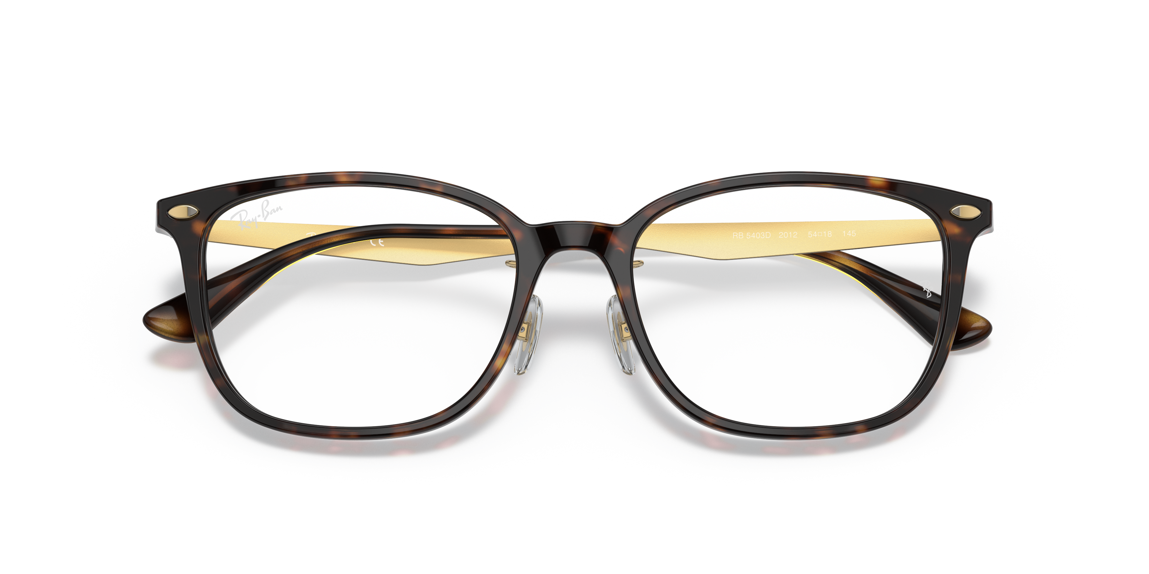 Ray-Ban Rb5403 Optics Eyeglasses Gold Frame Clear Lenses 54-18 183$