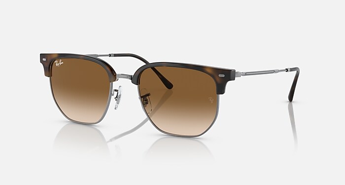 NEW CLUBMASTER Sunglasses in Havana and Brown - RB4416F | Ray-Ban® US