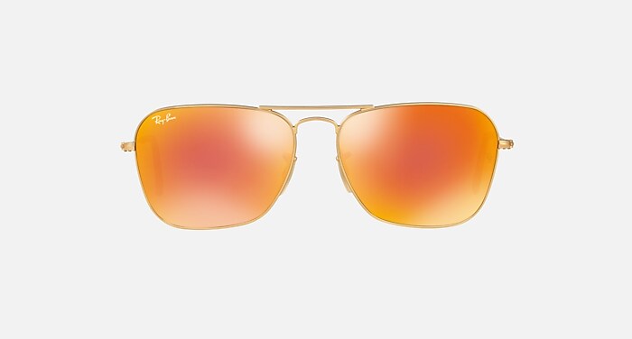 CARAVAN Sunglasses in Gold and Orange Flash - RB3136 | Ray-Ban®
