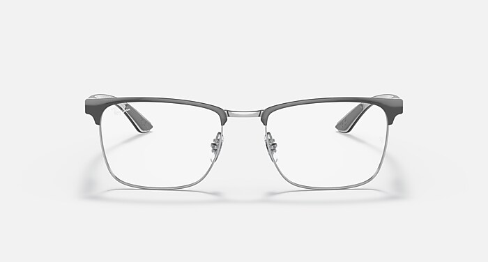 Ray-Ban Eyeglasses Unisex Rb8421 Optics Prescription - Grey Frame Clear Lenses 54-19 Polarized