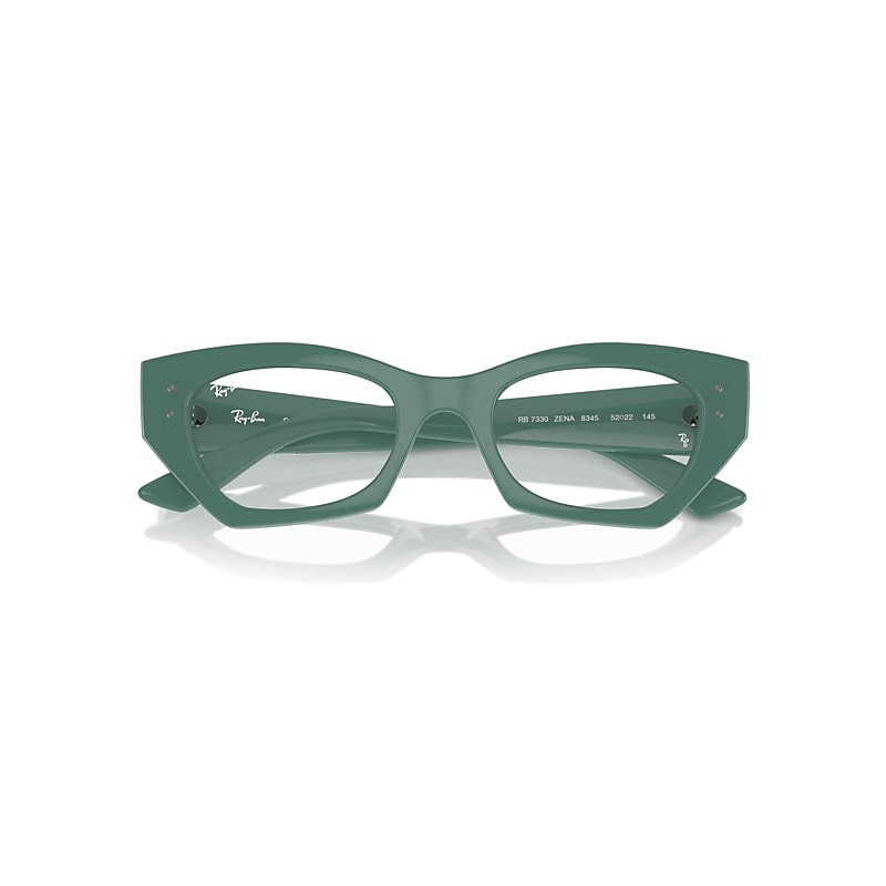 Ray-Ban Zena Optics Bio-based Eyeglasses Algae Green Frame Clear Lenses Polarized 52-22