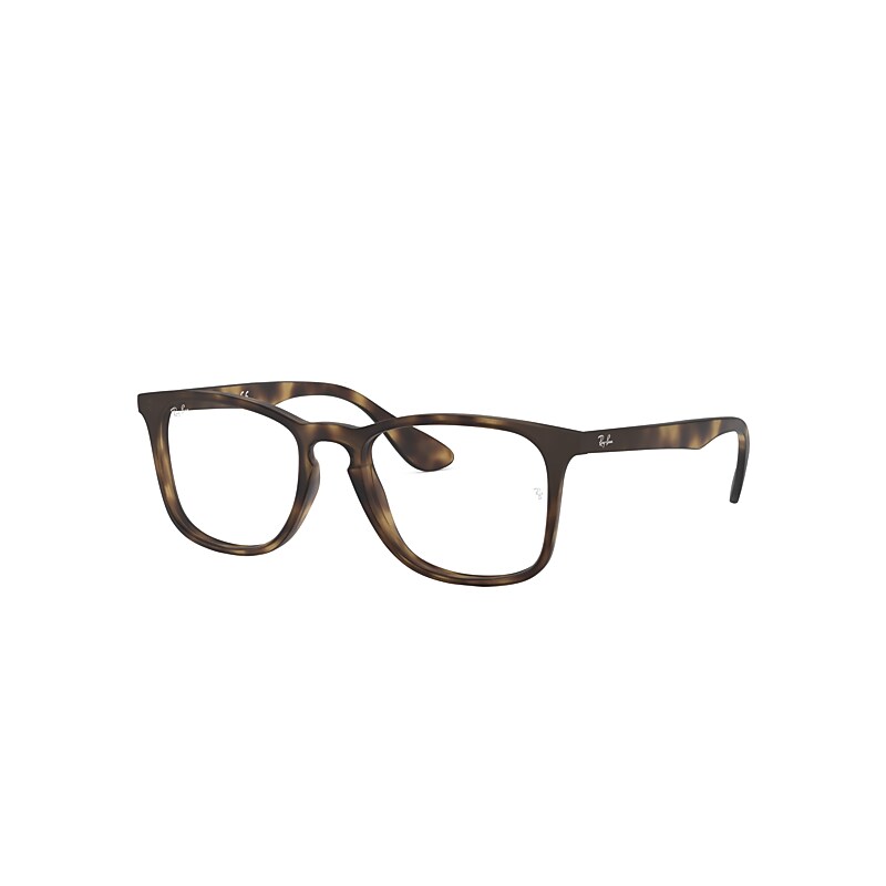Ray-Ban Eyeglasses Unisex Rb7074 Optics - Tortoise Frame Clear Lenses Polarized 50-18