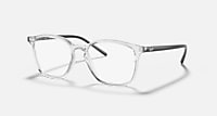 RayBan 透明; 亮光黑色 null