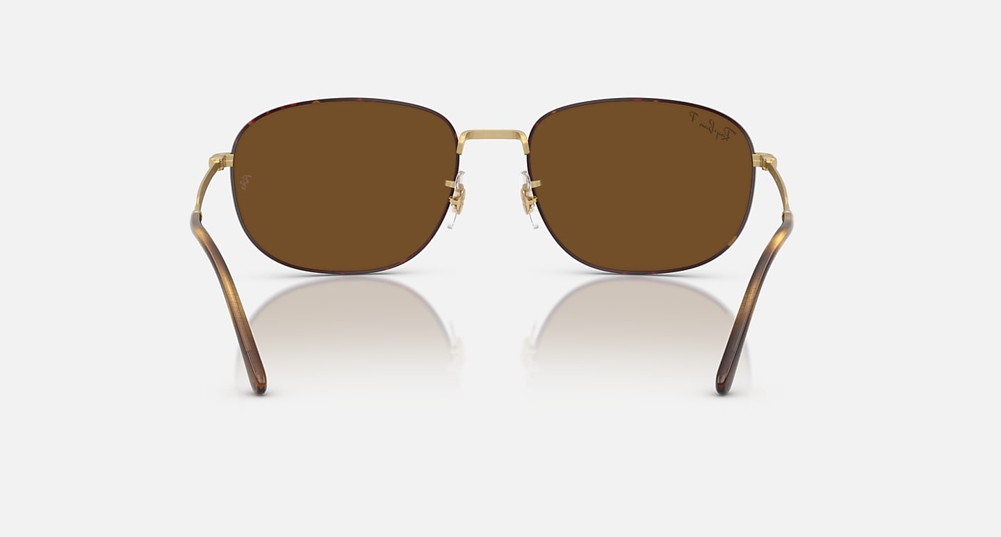 Ray-Ban Sunglasses Unisex Rb3754 - Matte Arista Gold Frame Brown Lenses 60-19 Polarized