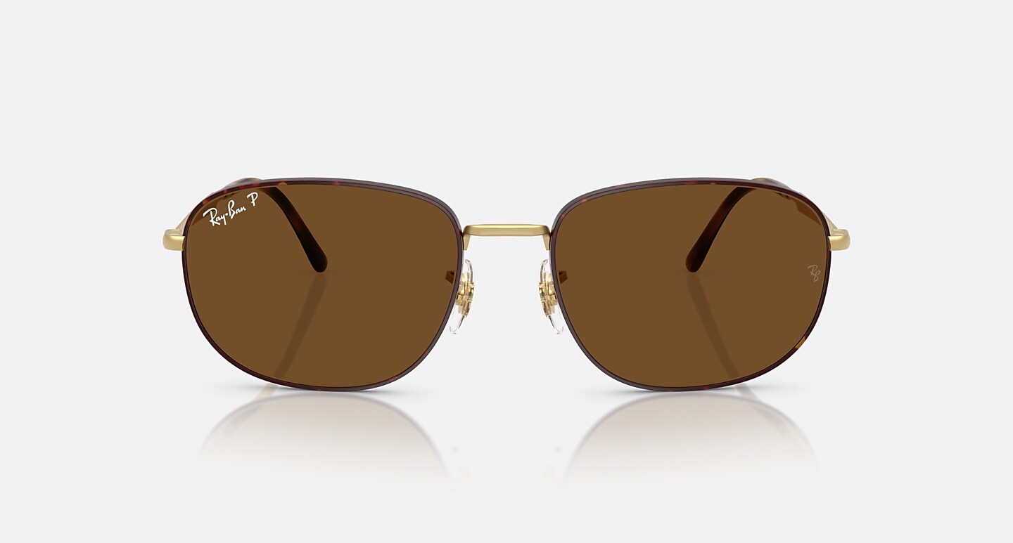 Ray-Ban Sunglasses Unisex Rb3754 - Matte Arista Gold Frame Brown Lenses 60-19 Polarized