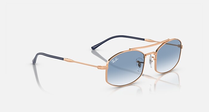 RB3719 Sunglasses in Rose Gold and Light Blue - RB3719 | Ray-Ban® US