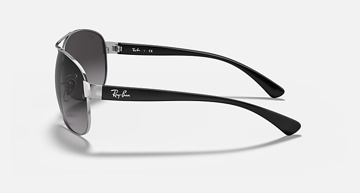 RB3386 Sunglasses in Silver and Light Grey Gradient Dark Grey 
