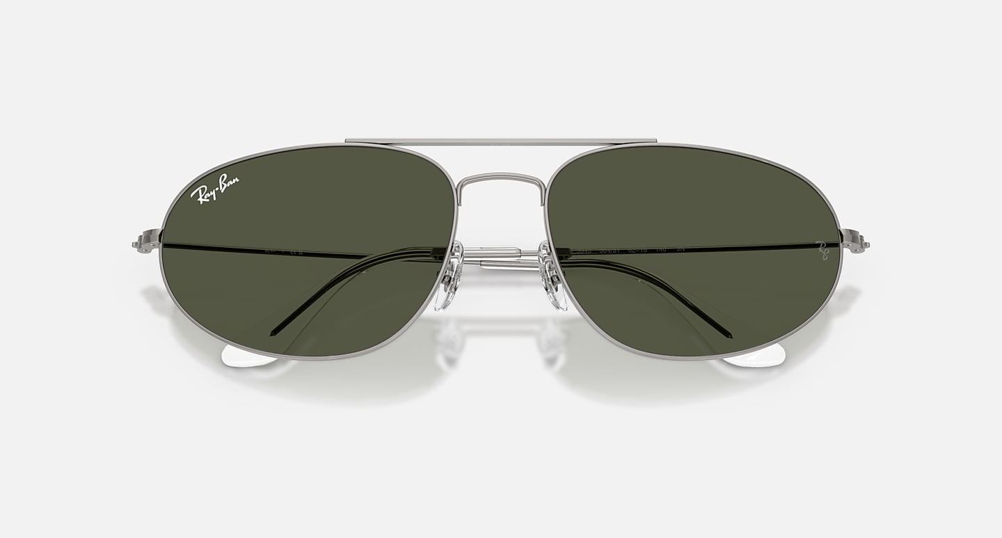 Ray-Ban Sunglasses Unisex Explorer Iv - Gunmetal Frame Green Lenses 60-18