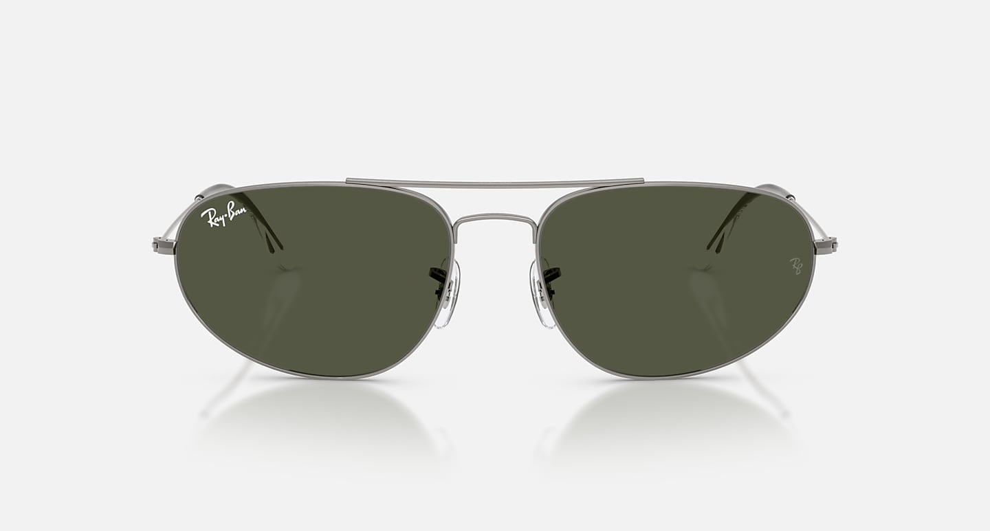 Ray-Ban Sunglasses Unisex Explorer Iv - Gunmetal Frame Green Lenses 60-18