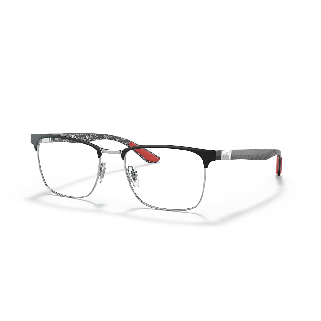 skygrayページ RB8422 OPTICS Eyeglasses with Grey On Silver Frame - RB8422