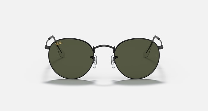Ray-Ban Sunglasses Man Round Metal Legend Gold - Silver Frame Grey Lenses 50-21