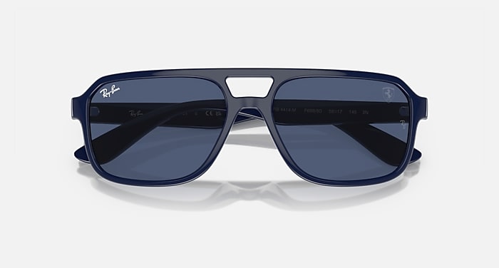 Ray-Ban Sunglasses Unisex Rb4414m Scuderia Ferrari Collection - Blue Frame Blue Lenses 58-17