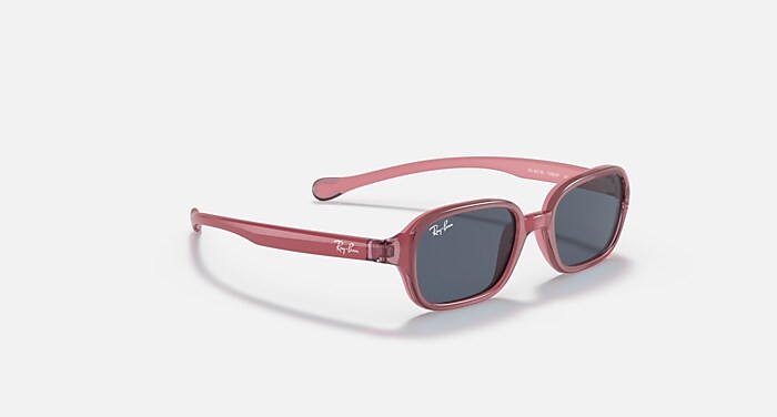 小物 RayBan sunglasses round pink case RB9074S KIDS Sunglasses in Fuxia On Pink and Dark Grey