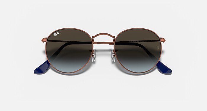 ROUND METAL Sunglasses in Bronze-Copper and Blue - RB3447  display picture 1