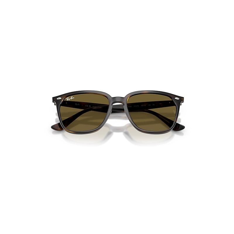 Ray-Ban Rb4362 Sunglasses Tortoise Frame Brown Lenses 55-18