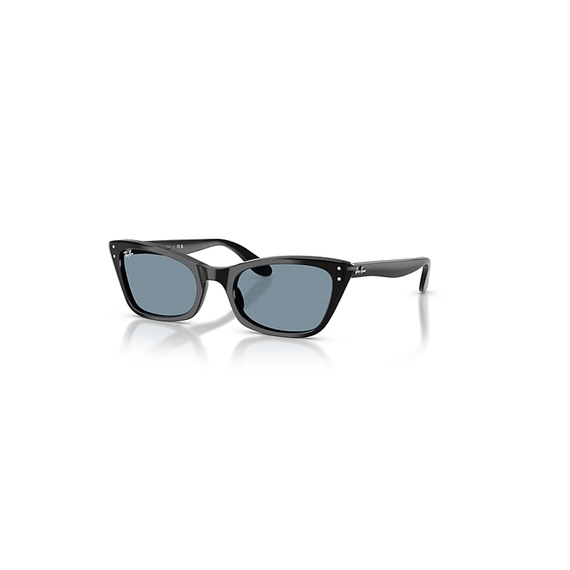 Ray-Ban Sunglasses Women's Lady Burbank - Black Frame Blue Lenses 52-20, RB2299