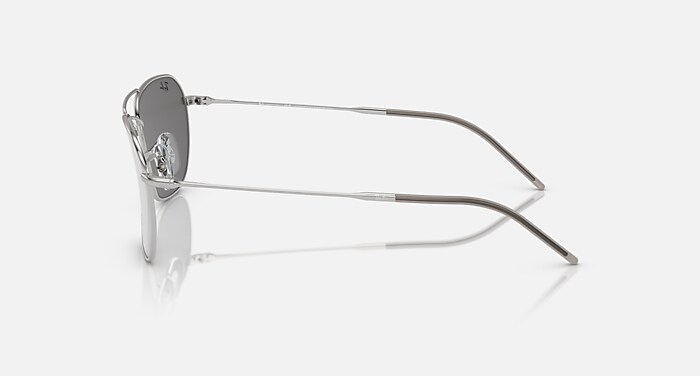 Ray-Ban Sunglasses Unisex Caravan Reverse - Silver Frame Silver Lenses 58-15