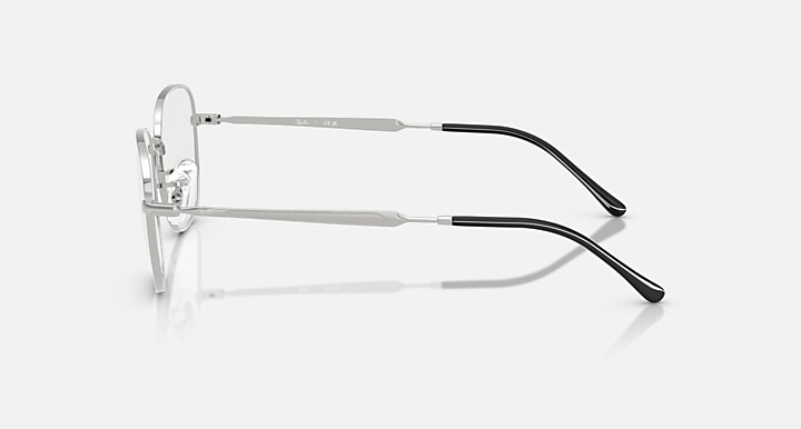 Ray-Ban Eyeglasses Unisex Rb6534 Optics Prescription - Silver Frame Clear Lenses 51-19 Polarized