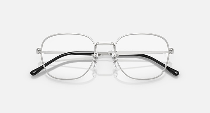 Ray-Ban Eyeglasses Unisex Rb6534 Optics Prescription - Silver Frame Clear Lenses 51-19 Polarized