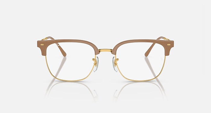 Ray-Ban Eyeglasses Unisex New Clubmaster Optics Prescription - Gunmetal Frame Demo Lens Lenses 49-20 Polarized