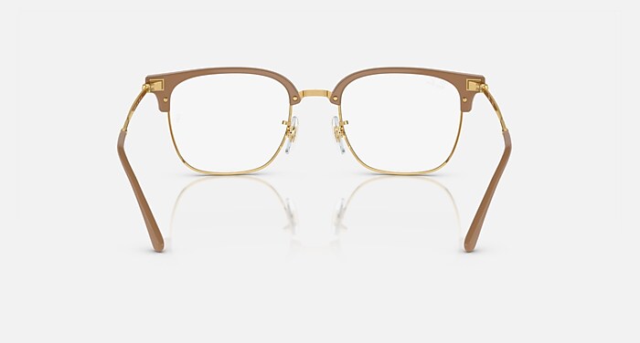 Ray-Ban Eyeglasses Unisex New Clubmaster Optics Prescription - Gunmetal Frame Demo Lens Lenses 49-20 Polarized