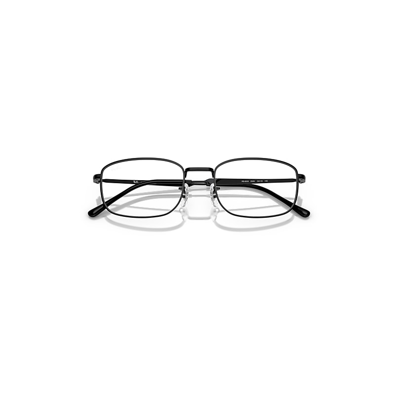 Ray Ban Rb6533 Optics Eyeglasses Black Frame Clear Lenses Polarized 54-19 In Black