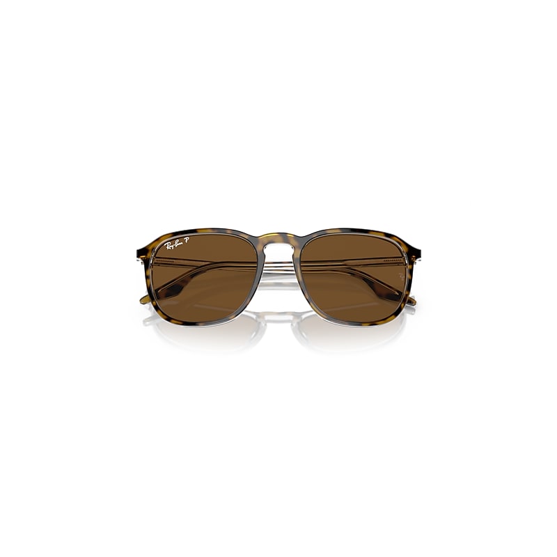 Ray-Ban Rb2203 Sunglasses Havana Frame Brown Lenses Polarized 55-20