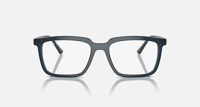 [RAY-BAN]韓国キクシーク★RB4436D6677 72 Black(Light Blue)★ ALAIN OPTICS Eyeglasses with Opal Dark Blue Frame - RB7239