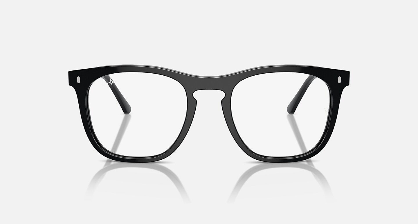 Ray-Ban Eyeglasses Unisex Rb2210v Optics Prescription - Black Frame Clear Lenses 53-21 Polarized