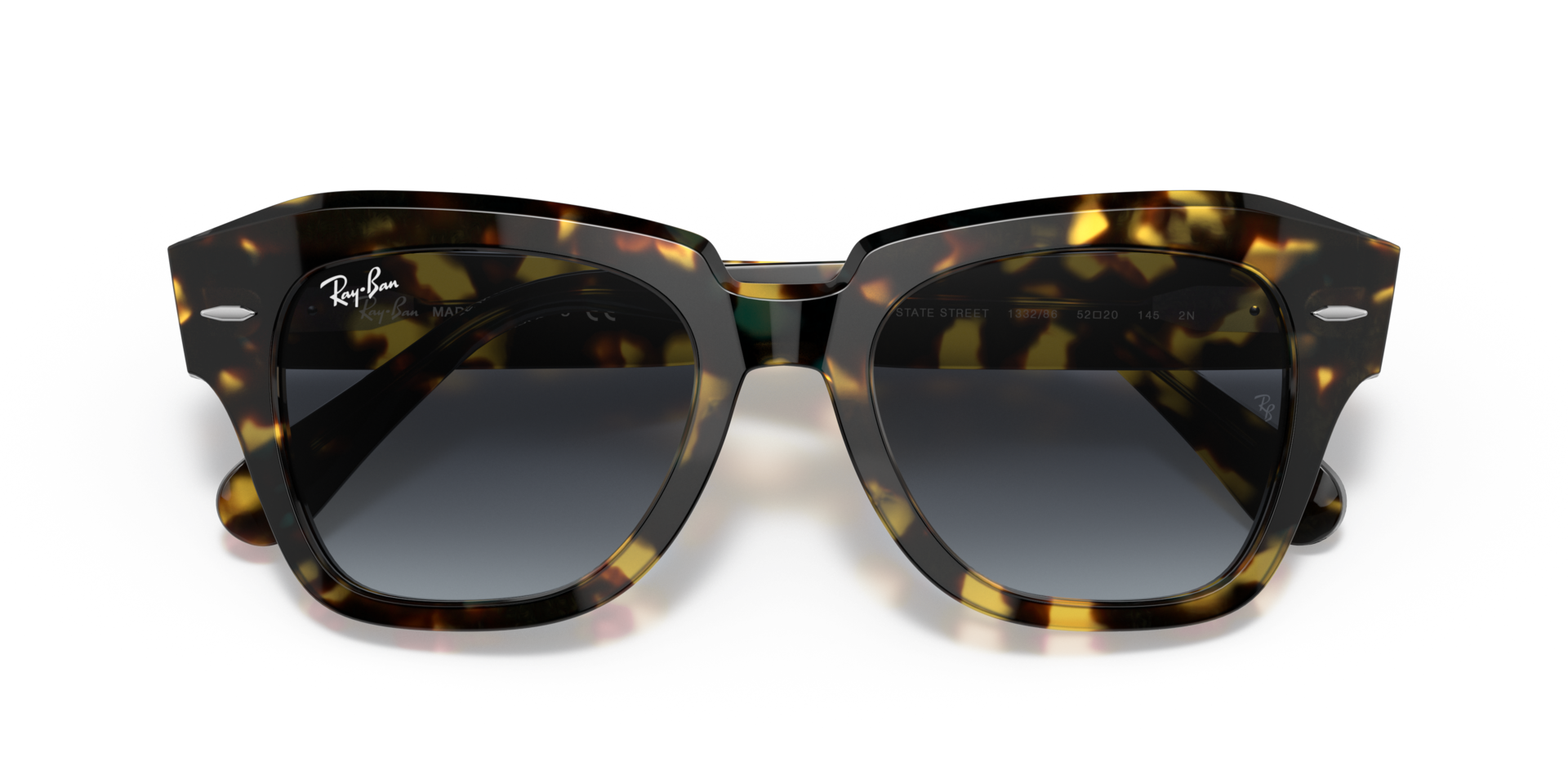 STATE STREET FLECK Sunglasses in Yellow Havana and Blue  display picture 1