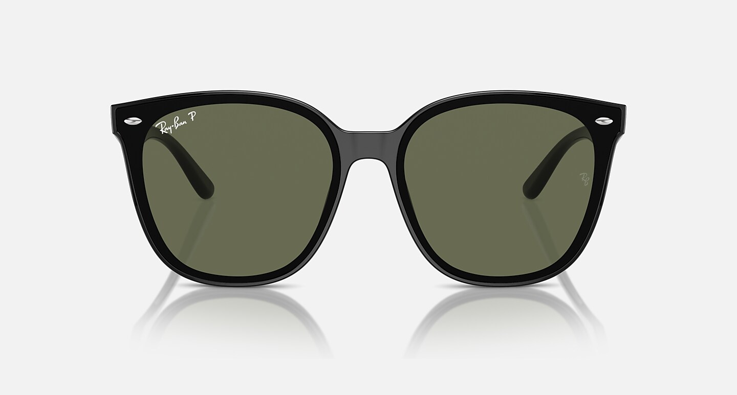 Ray-Ban Sunglasses Unisex Rb4423d - Black Frame Green Lenses 66-15 Polarized