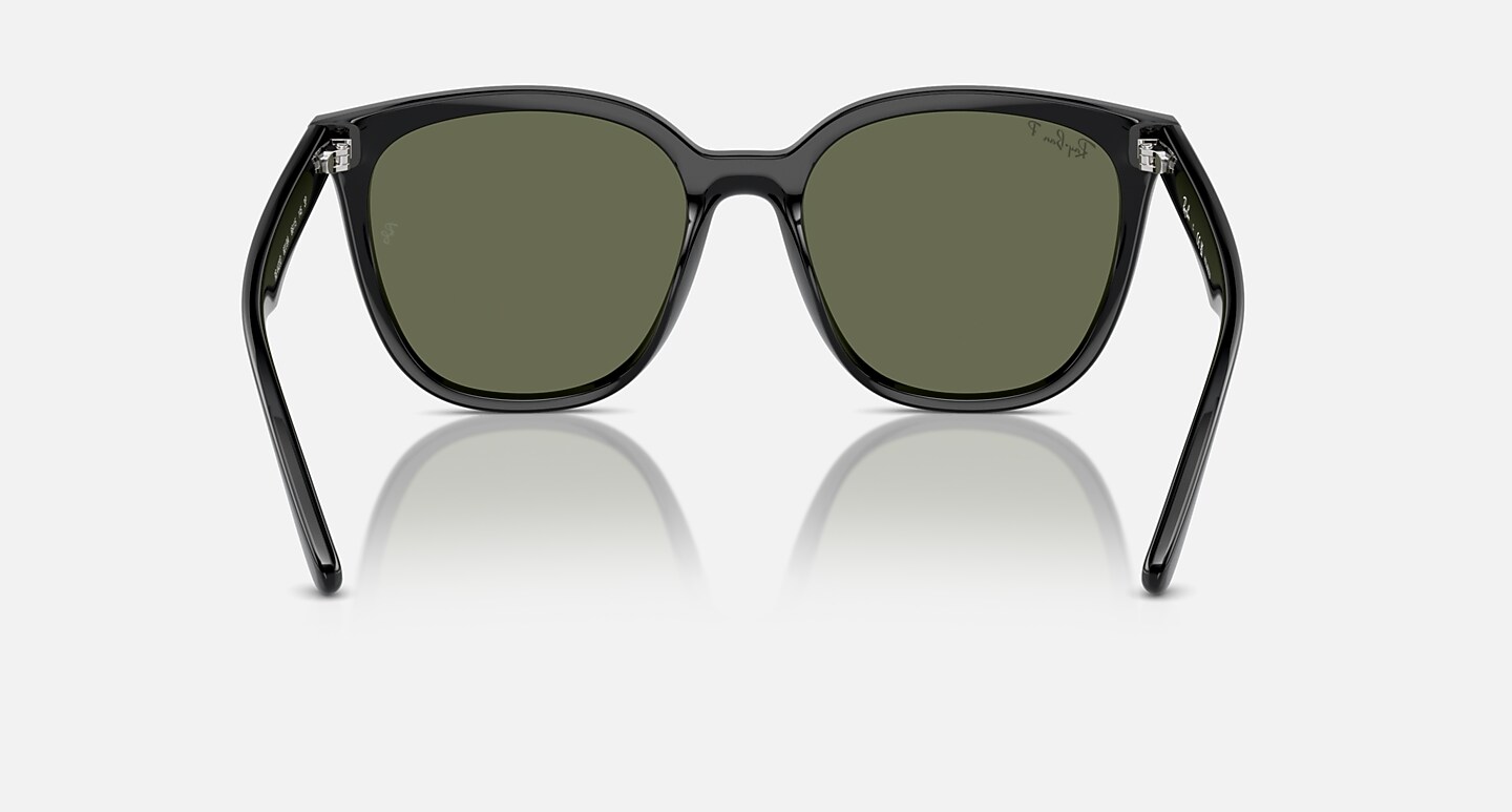 Ray-Ban Sunglasses Unisex Rb4423d - Black Frame Green Lenses 66-15 Polarized