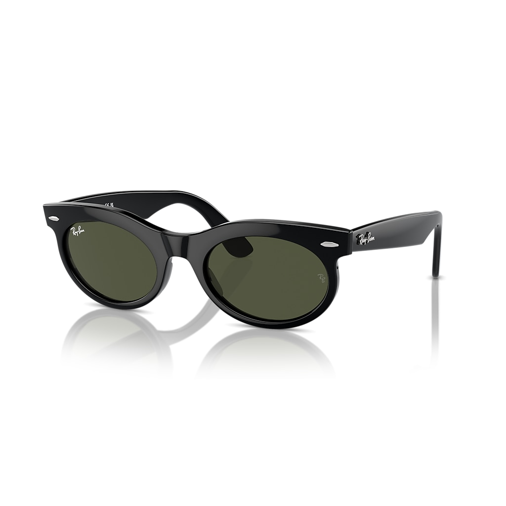 263315Ray-Ban サングラスRB2242F WAYFARER OVAL WAYFARER OVAL Sunglasses in Black and Green - RB2242 | Ray-Ban® CA