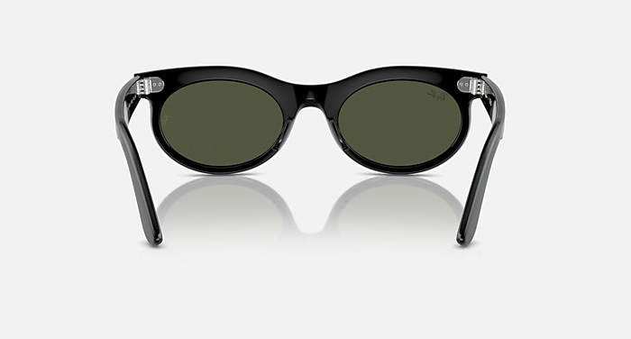 Ray-Ban Sunglasses Unisex Wayfarer Oval - Havana Frame Blue Lenses 50-22