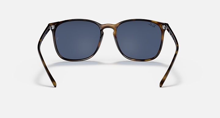 Ray-Ban Sunglasses Unisex Rb4387 - Havana Frame Blue Lenses 56-18