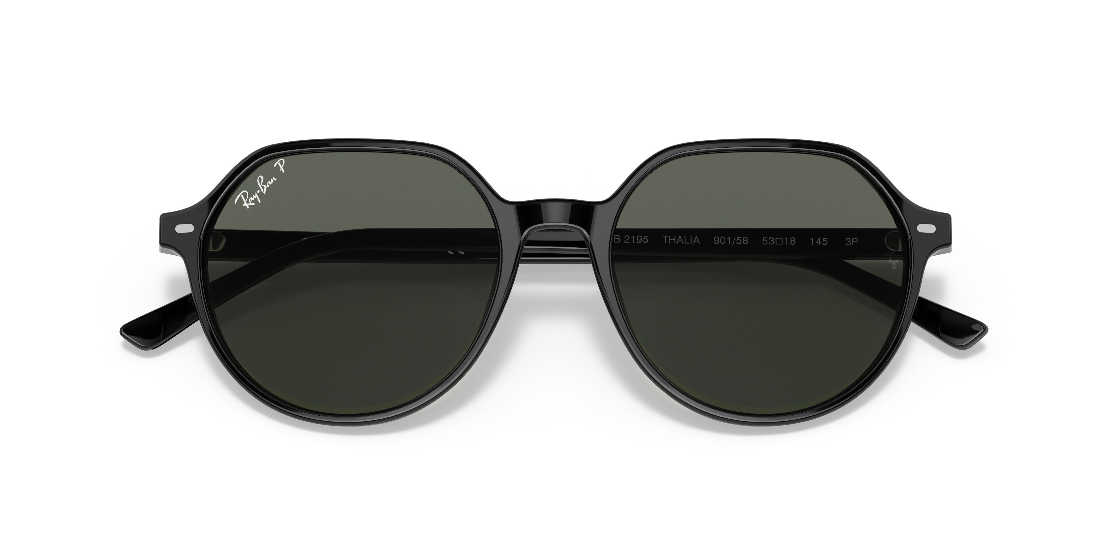 Ray-Banサングラス RB2195 thalia ブラック 3角 即日発送 THALIA Sunglasses in Black and G-15 Green - RB2195 | Ray-Ban® US