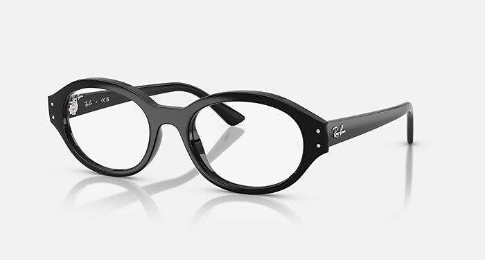 レイバン 眼鏡フレーム 伊達眼鏡 プラスチック ブラック ロゴ 美品  