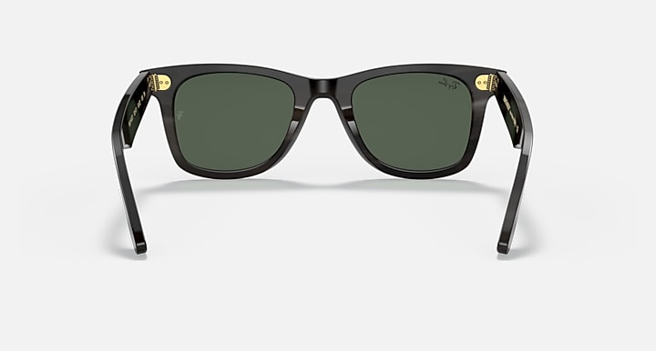 Ray-Ban Sunglasses Unisex Original Wayfarer Horn - Dark Brown Frame Green Lenses 50-22