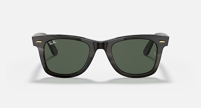Ray-Ban Sunglasses Unisex Original Wayfarer Horn - Dark Brown Frame Green Lenses 50-22
