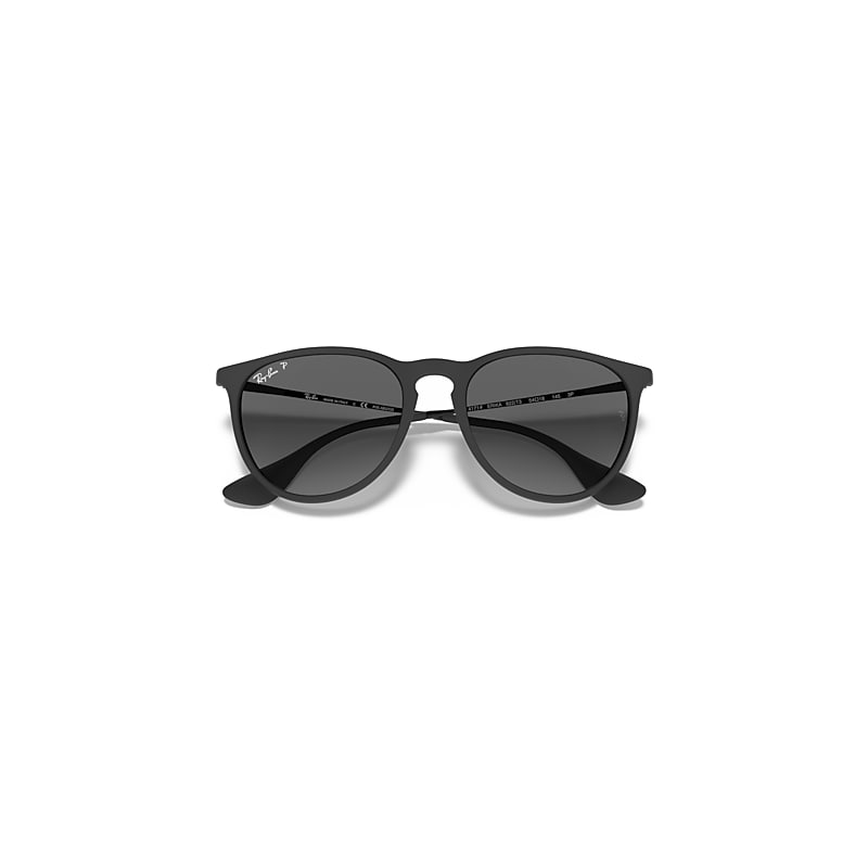 Ray-Ban Erika Color Mix Sunglasses Black Frame Grey Lenses Polarized 54-18