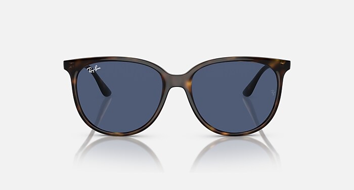 RB4368NF レイバン　サングラス　ストライプドハバナレッド　ダークブラウン Ray-Ban™ RB4368 Square Sunglasses | EyeOns.com