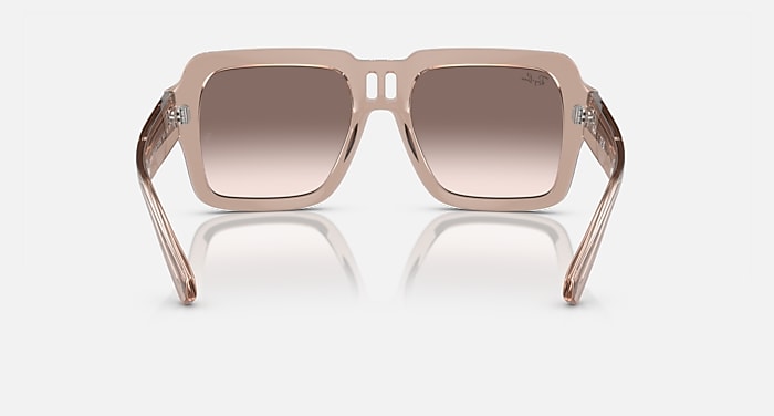Ray-Ban Sunglasses Unisex Magellan Bio-based - Transparent Light Brown Frame Brown Lenses 54-19