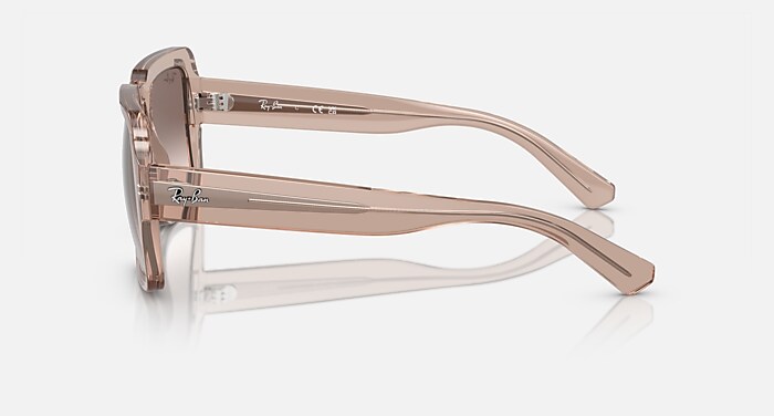 Ray-Ban Sunglasses Unisex Magellan Bio-based - Transparent Light Brown Frame Brown Lenses 54-19