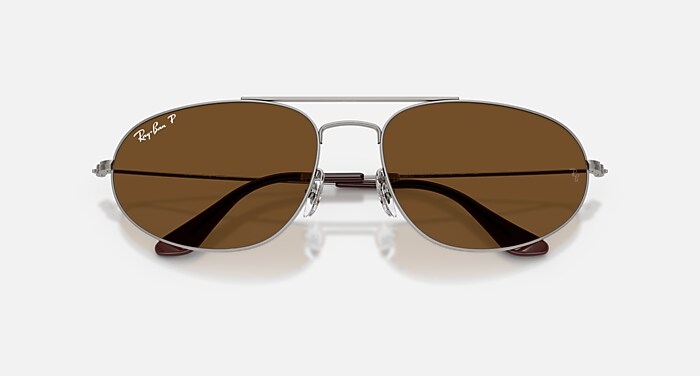 Óculos de Sol EXPLORER IV em Chumbo e Marrom polarizado - RB3945