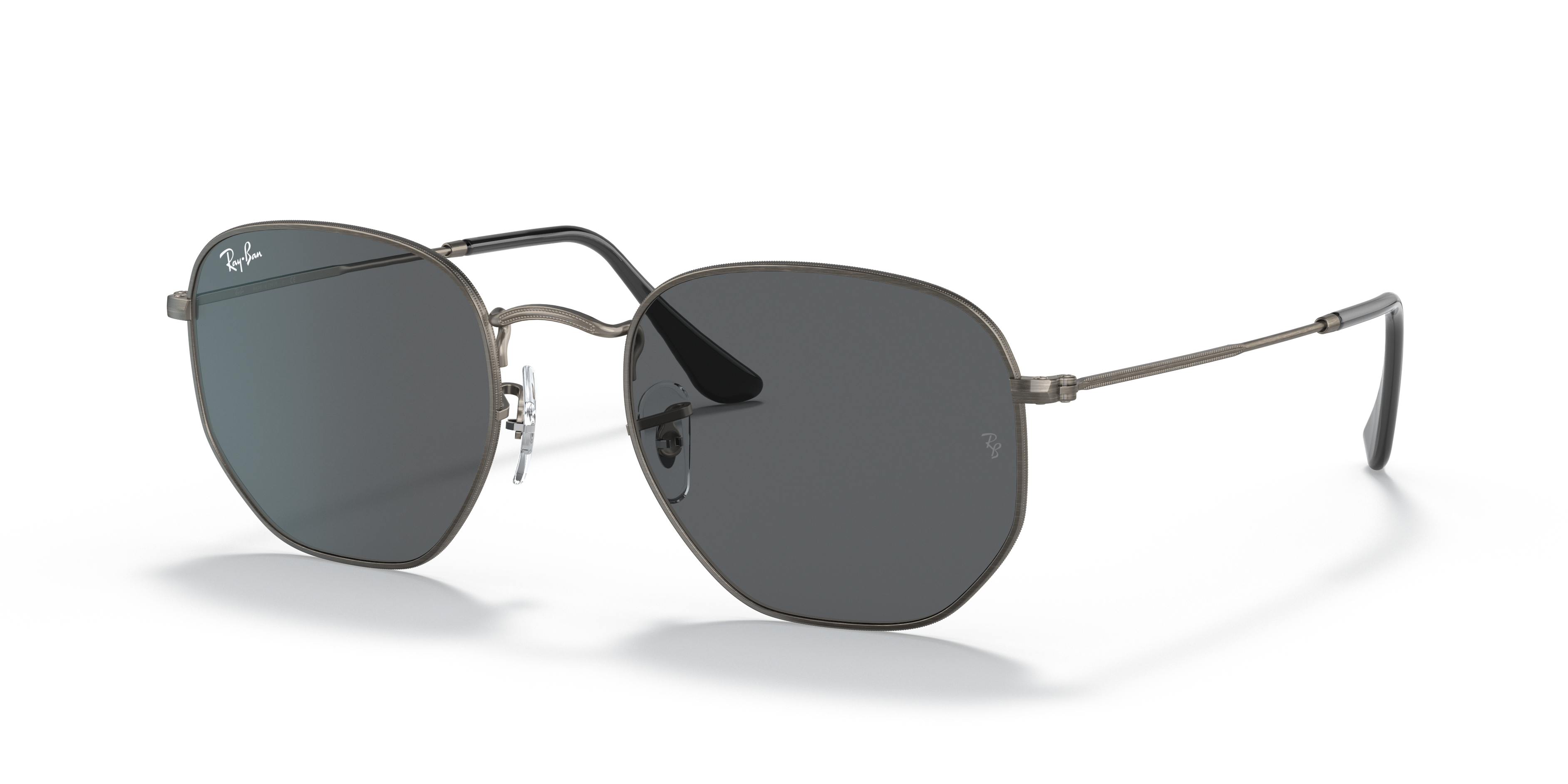 HEXAGONAL RELOADED Matte Antique Gunmetal Frame Dark Grey Lenses 51-21